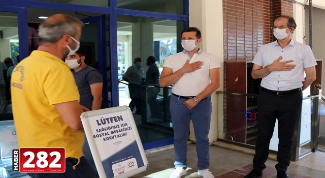 BAŞKANIMIZ AKAY BELEDİYE PERSONELİ İLE BAYRAMLAŞTI