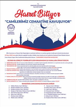 CAMİLERİMİZ CUMA NAMAZINA HAZIRLANDI