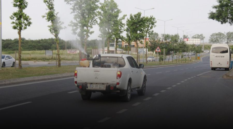 LARVA VE BÖCEK İLAÇLAMASI YAPILIYOR