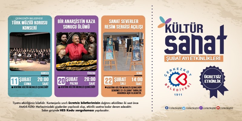 KÜLTÜR SANAT ETKİNLİKLERİMİZ ŞUBAT AYINDA DA DEVAM EDİYOR