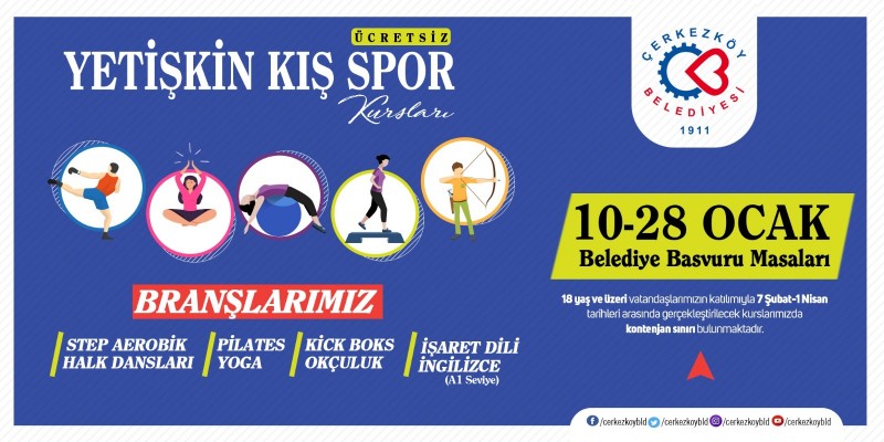 KIŞ SPOR KURSLARI KAYITLARI BAŞLIYOR