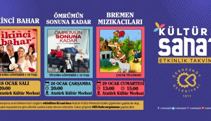 OCAK AYINDA 3 TİYATRO SANATSEVERLER İLE BULUŞACAK