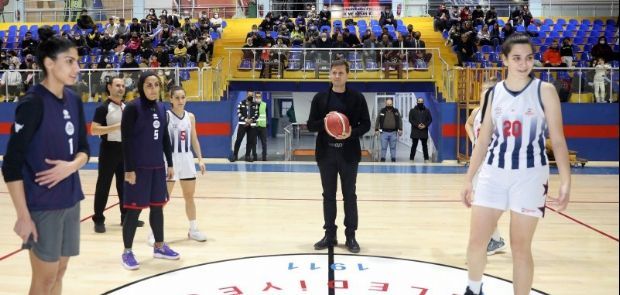 FIBA ONAYLI YENİLENEN SAHAMIZDA İLK MAÇIMIZA ÇIKTIK