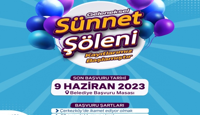 GELENEKSEL TOPLU SÜNNET KAYITLARI BAŞLADI