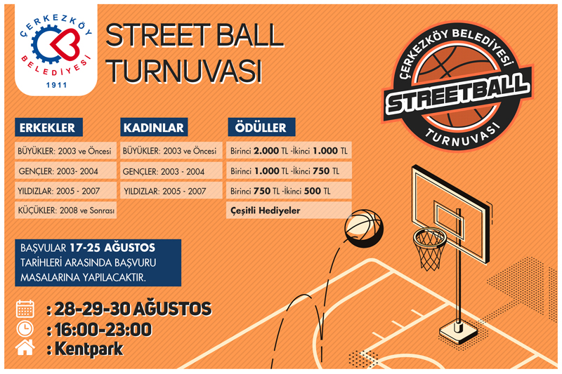 STREETBALL TURNUVASI KAYITLARI BAŞLADI