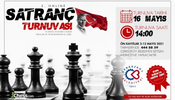 2. ONLİNE SATRANÇ TURNUVASI KAYITLARI BAŞLADI