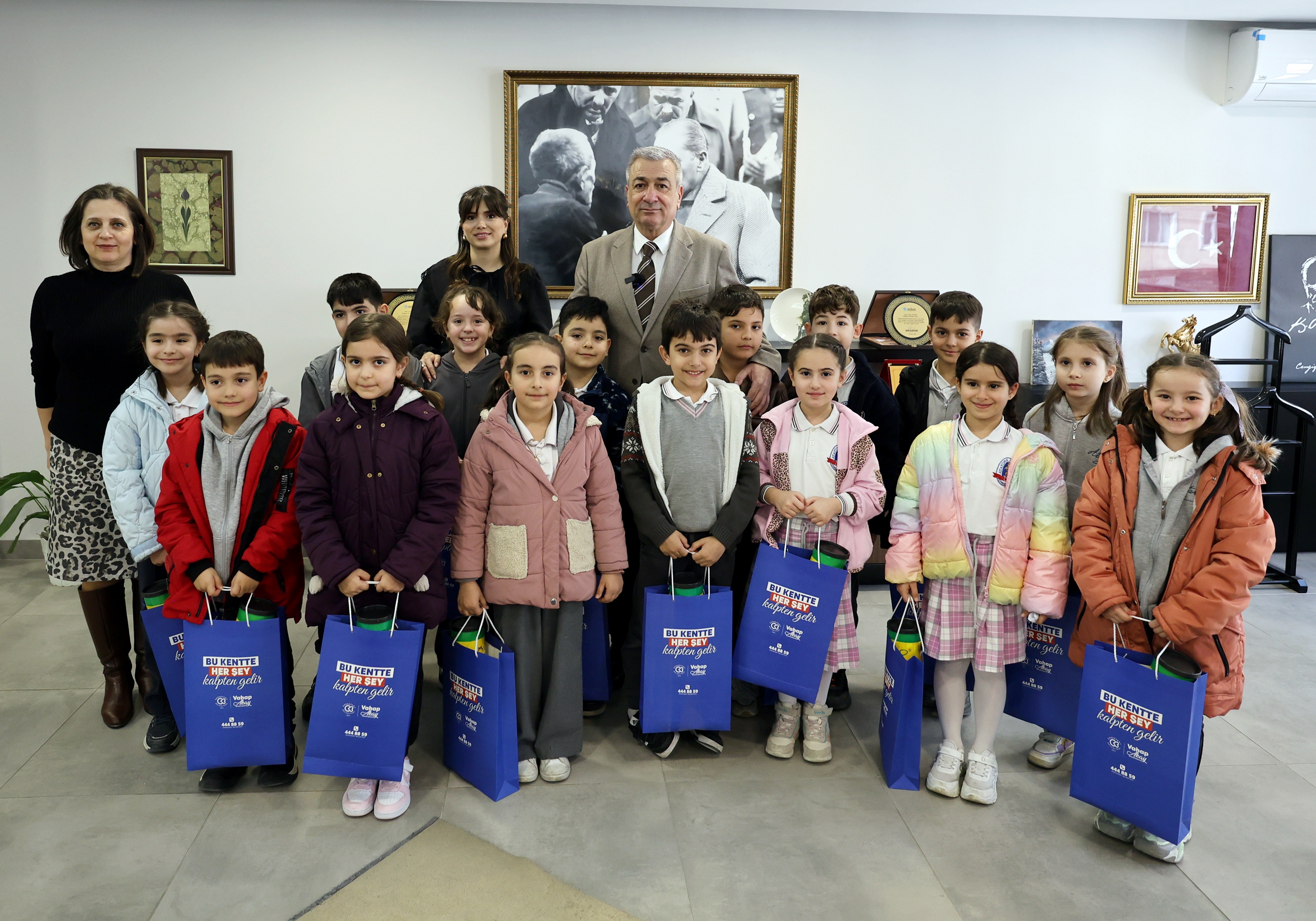 MİNİK ÖĞRENCİLERİMİZİ BELEDİYEMİZDE AĞIRLADIK